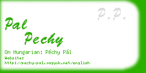 pal pechy business card